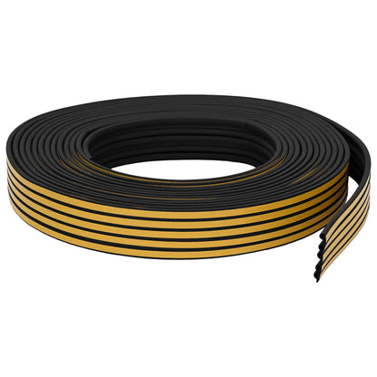 Self-Adhesive Window Seal Black 9 x 6 mm 100 m EPDM Foam