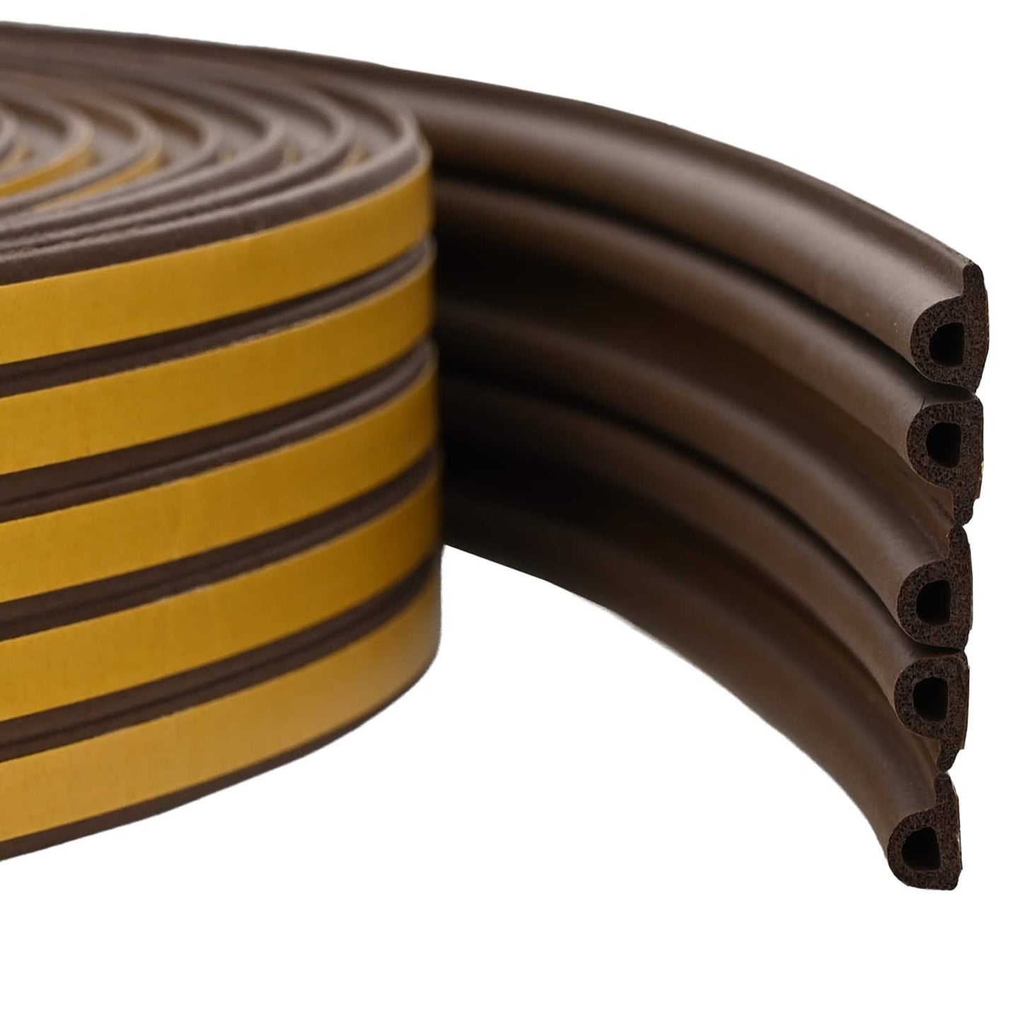 Self-Adhesive Window Seal Brown 9 x 6 mm 12 m EPDM Foam