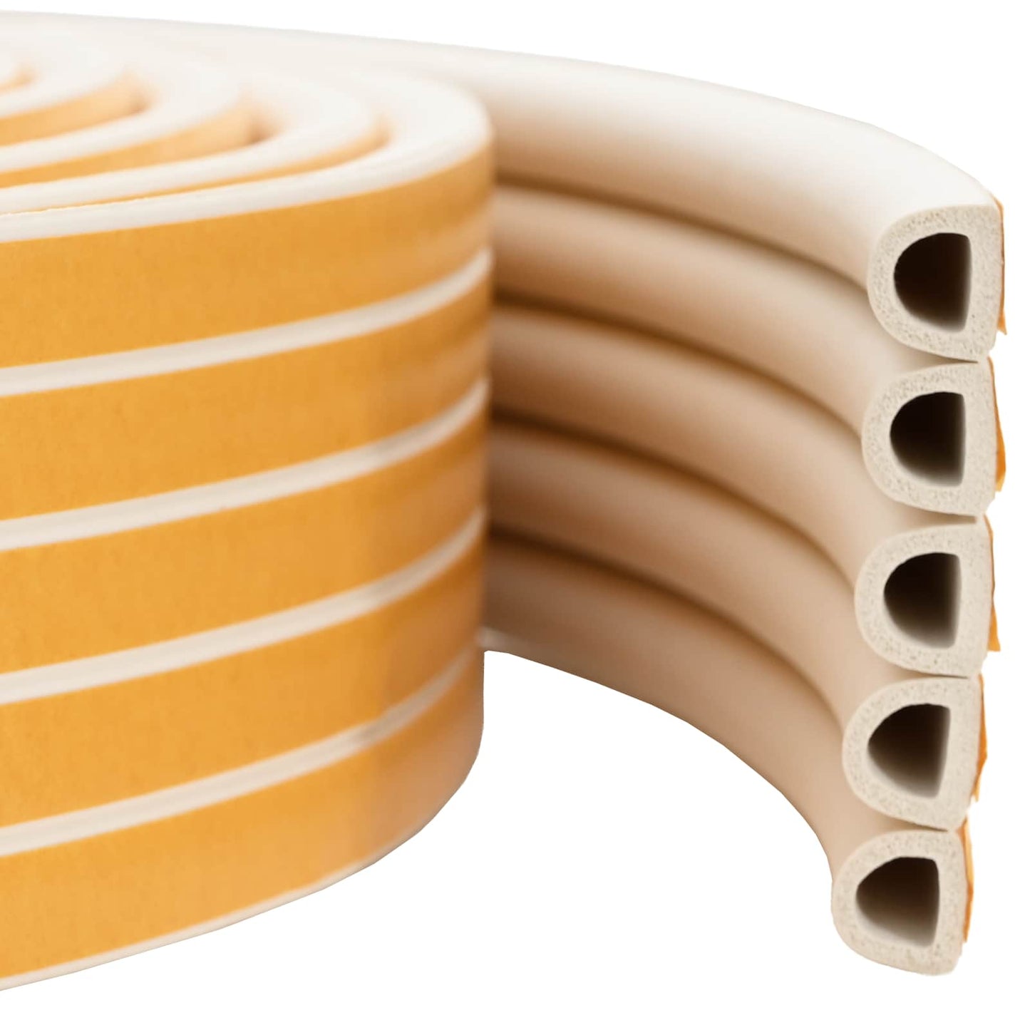 Self-Adhesive Window Seal White 9 x 8 mm 25 m EPDM Foam