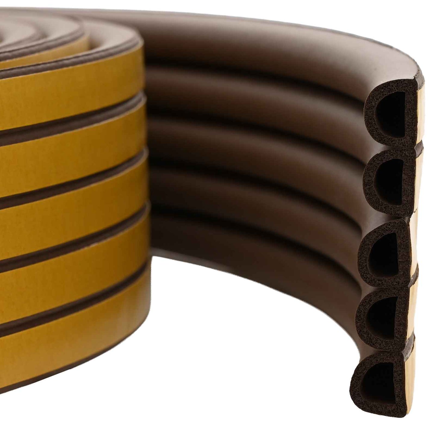 Self-Adhesive Window Seal Brown 9 x 8 mm 50 m EPDM Foam