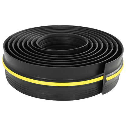 Garage Floor Seal Black and Yellow 12 x 90 mm 1 m PVC
