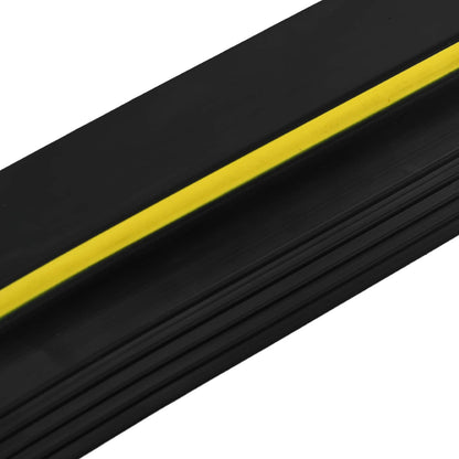 Garage Floor Seal Black and Yellow 12 x 90 mm 2 m PVC