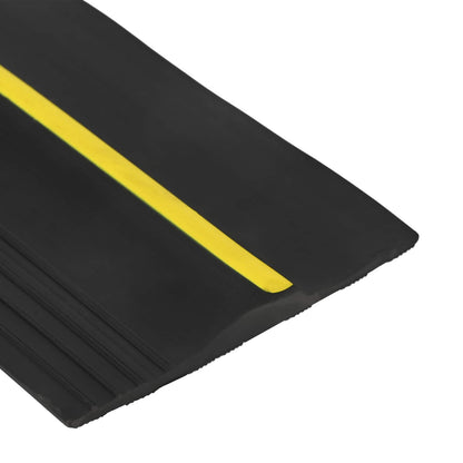 Garage Floor Seal Black and Yellow 12 x 90 mm 2.5 m PVC