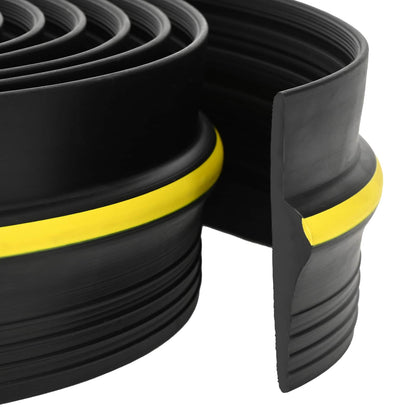 Garage Floor Seal Black and Yellow 12 x 90 mm 3.5 m PVC