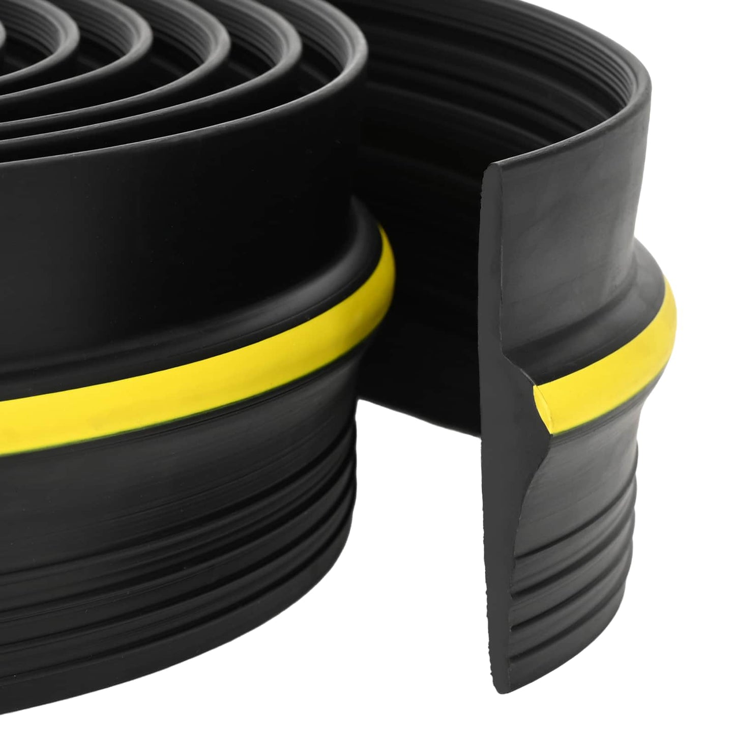 Garage Floor Seal Black and Yellow 12 x 90 mm 4.5 m PVC