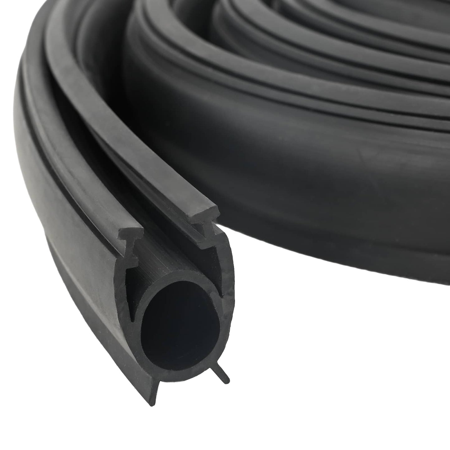 Garage Door Seal Black 41 x 33 mm 4.5 m PVC