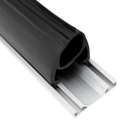 Garage Door Seal Black 41 x 33 mm 5 m PVC