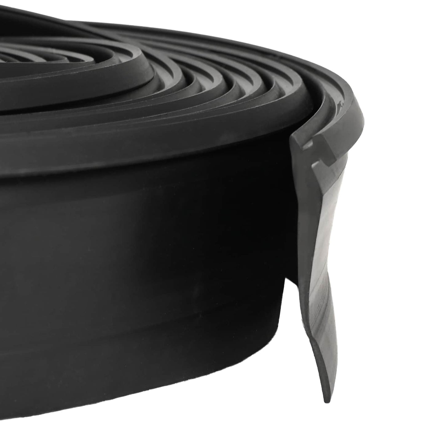 Garage Door Seal Black 52 x 2 mm 3 m PVC