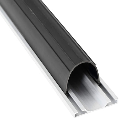 Garage Door Seal Black 70 x 6 mm 3 m PVC
