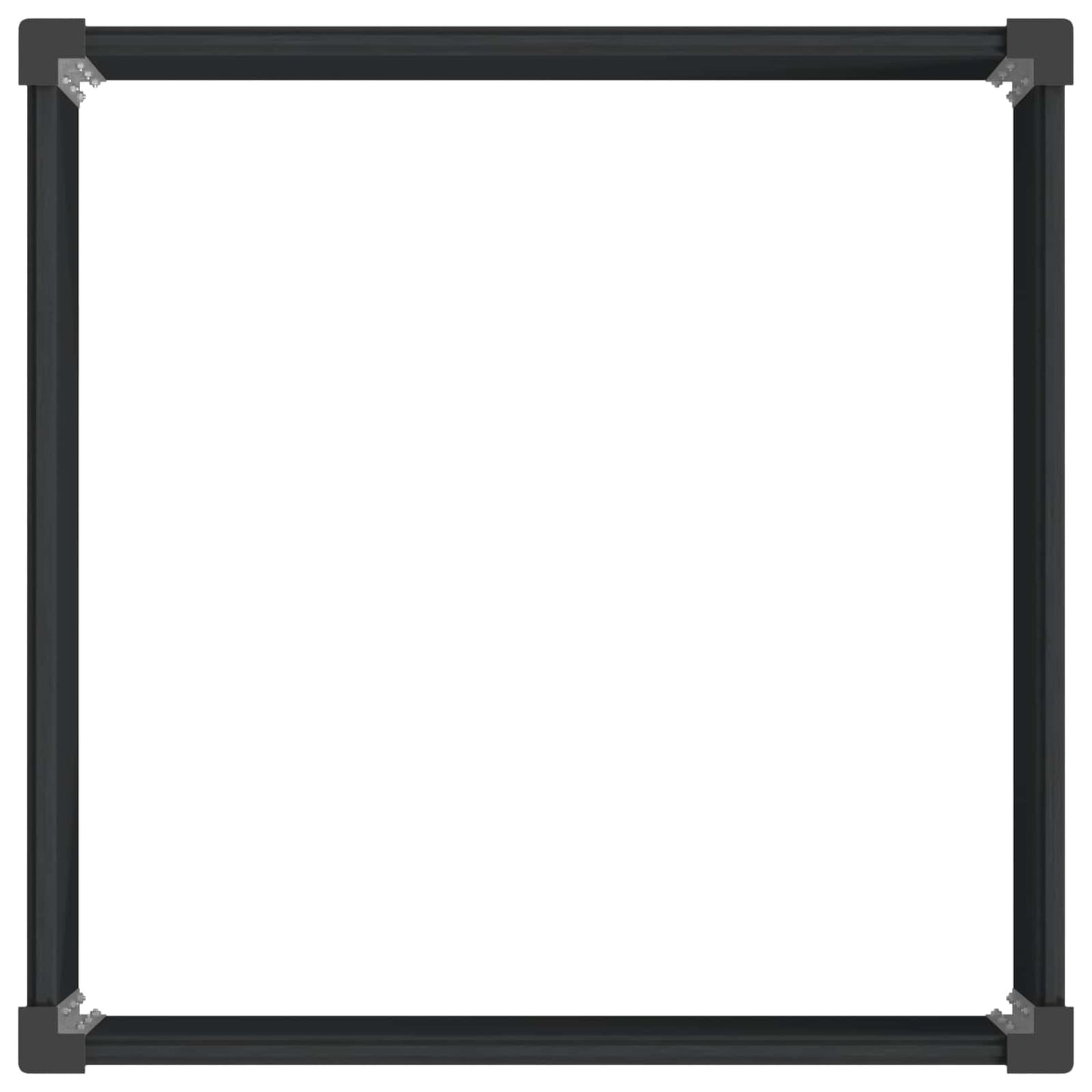 Garden Raised Bed Black 100 x 100 x 54 cm