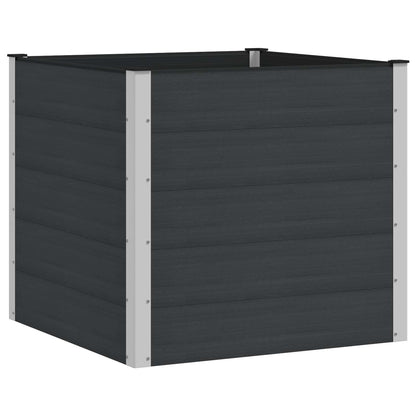 Garden Raised Bed Black 100 x 100 x 91 cm