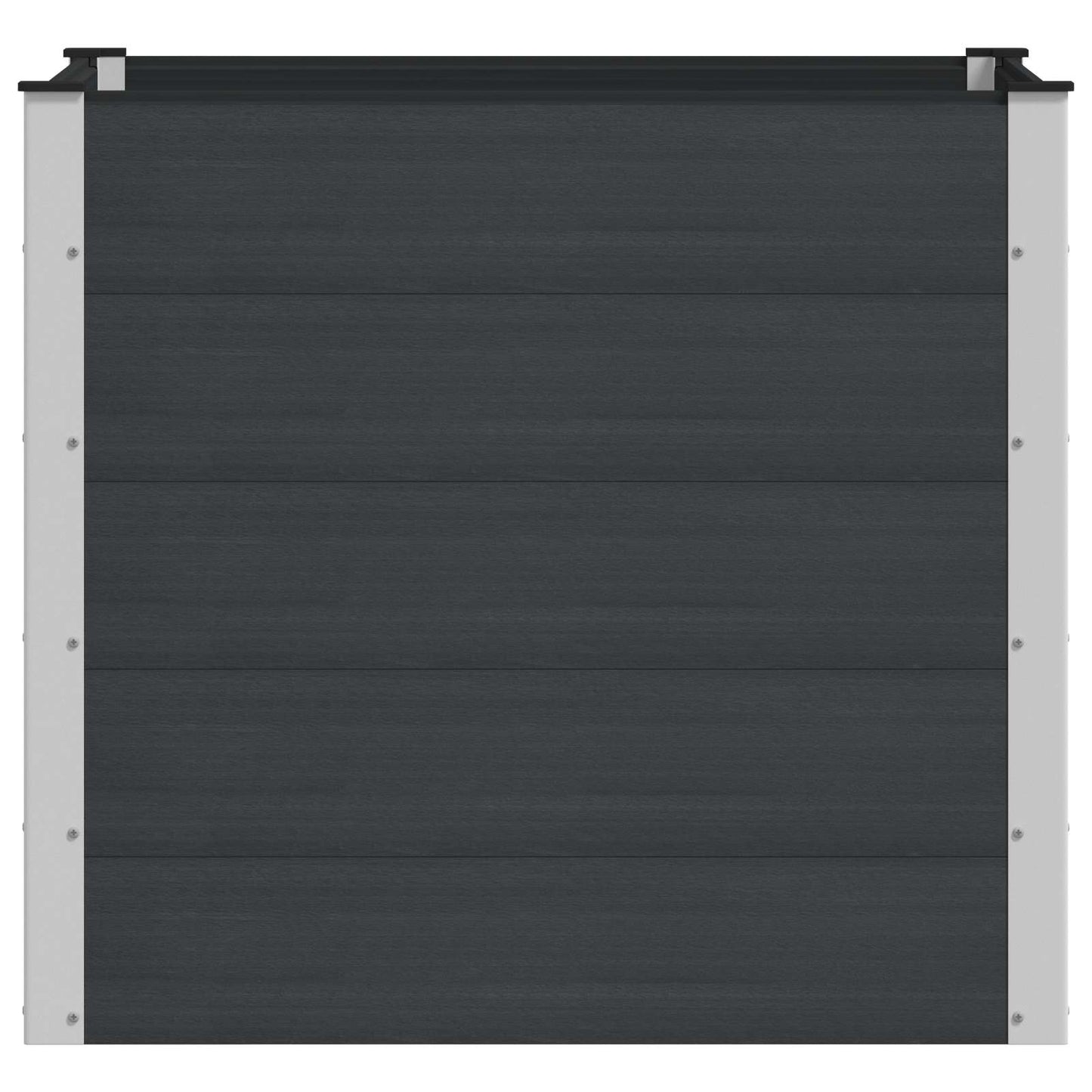 Garden Raised Bed Black 100 x 100 x 91 cm