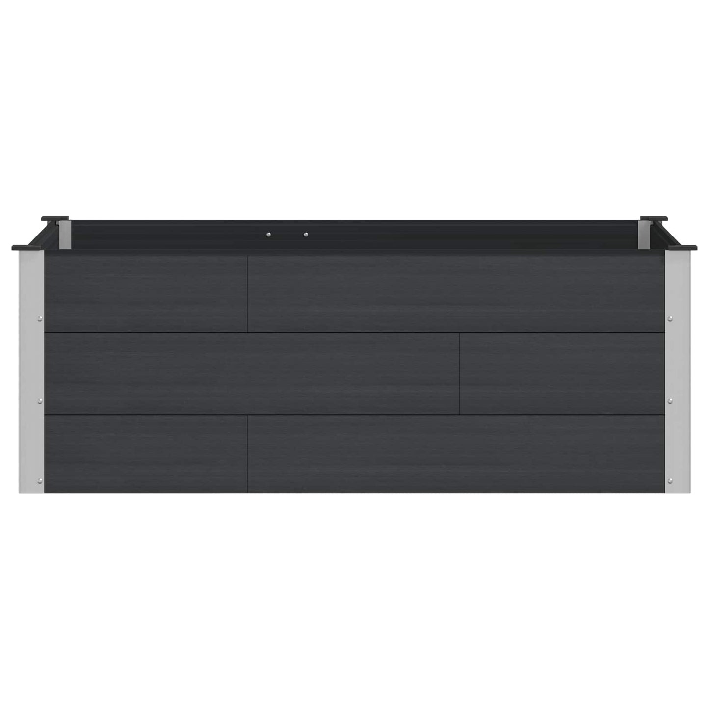 Garden Raised Bed Black 150 x 100 x 54 cm