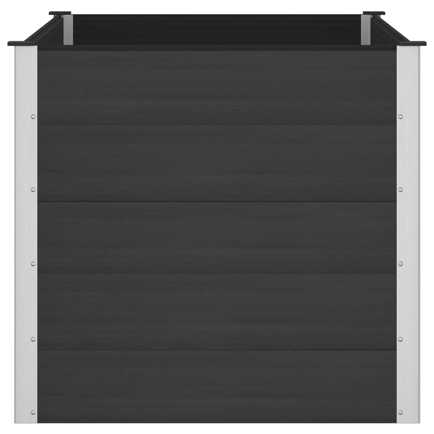 Garden Raised Bed Black 150 x 100 x 91 cm