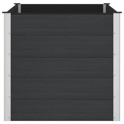 Garden Raised Bed Black 150 x 100 x 91 cm
