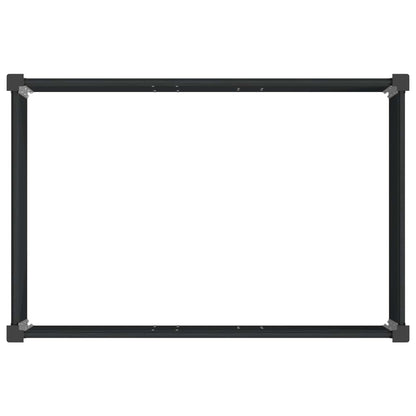 Garden Raised Bed Black 150 x 100 x 91 cm