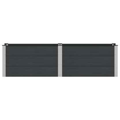 Garden Raised Bed Black 200 x 50 x 54 cm