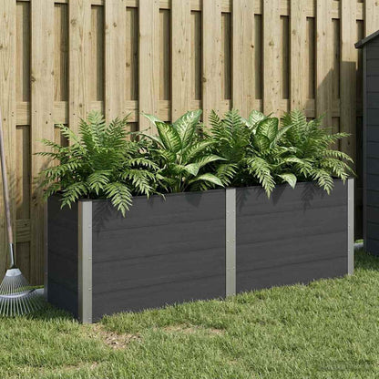 Garden Raised Bed Black 200 x 50 x 91 cm