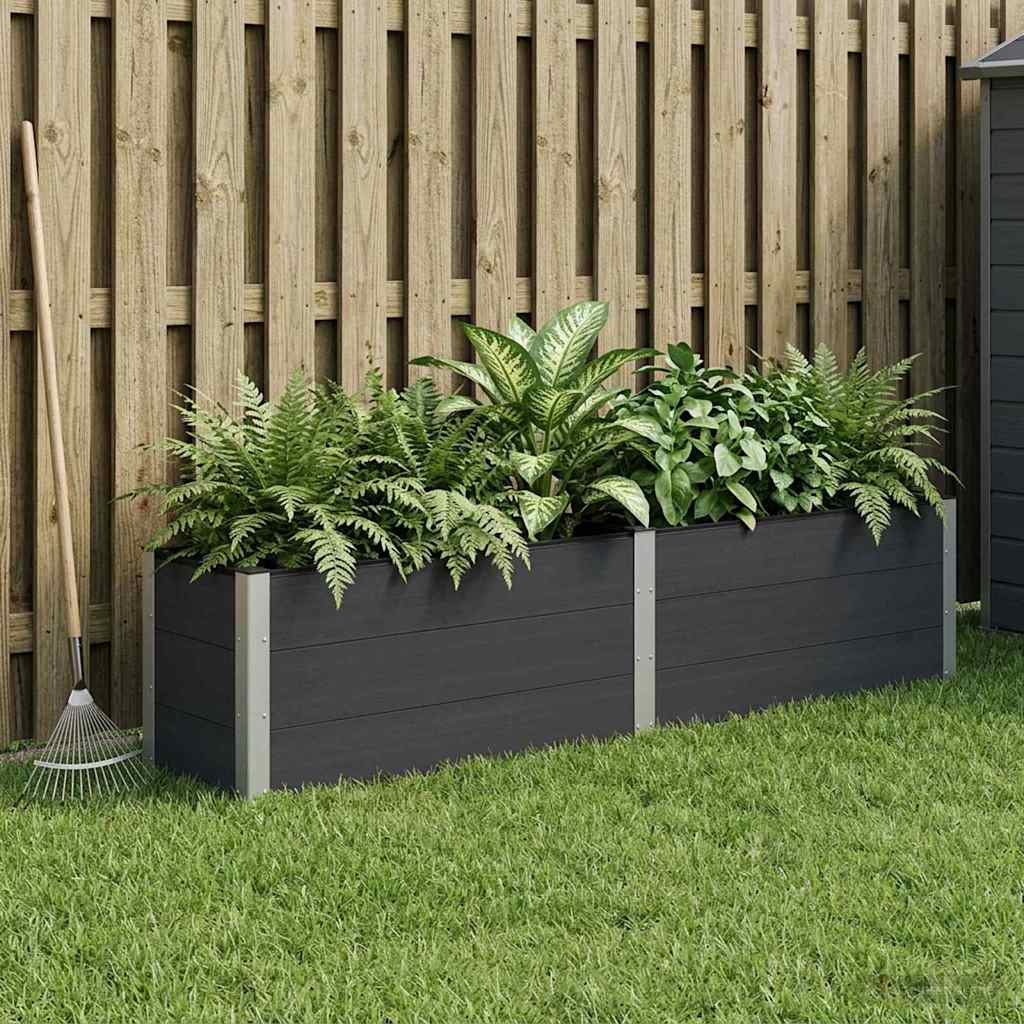 Garden Raised Bed Black 250 x 50 x 54 cm