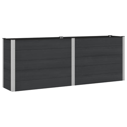 Garden Raised Bed Black 250 x 50 x 91 cm