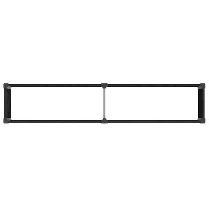 Garden Raised Bed Black 250 x 50 x 91 cm