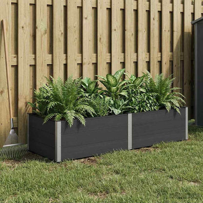 Garden Raised Bed Black 250 x 100 x 54 cm