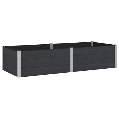 Garden Raised Bed Black 250 x 100 x 54 cm
