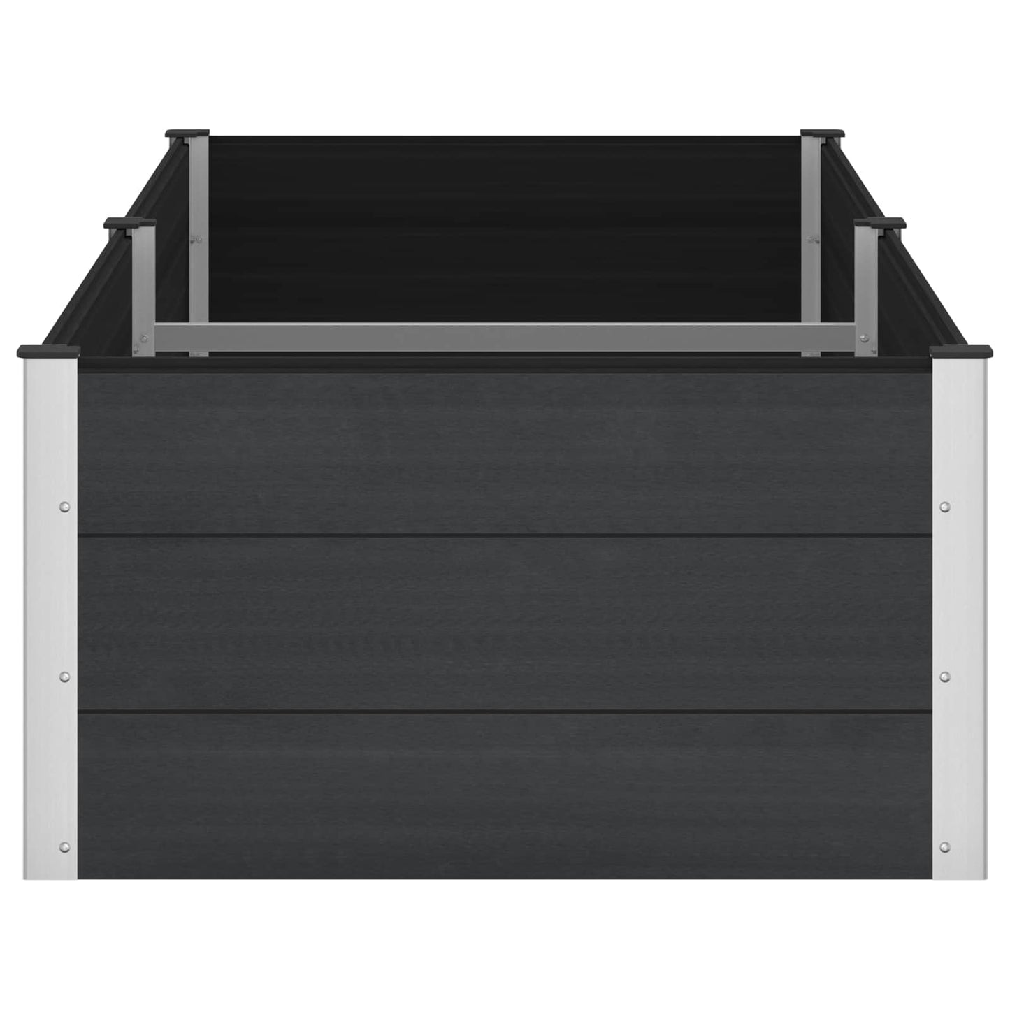 Garden Raised Bed Black 250 x 100 x 54 cm
