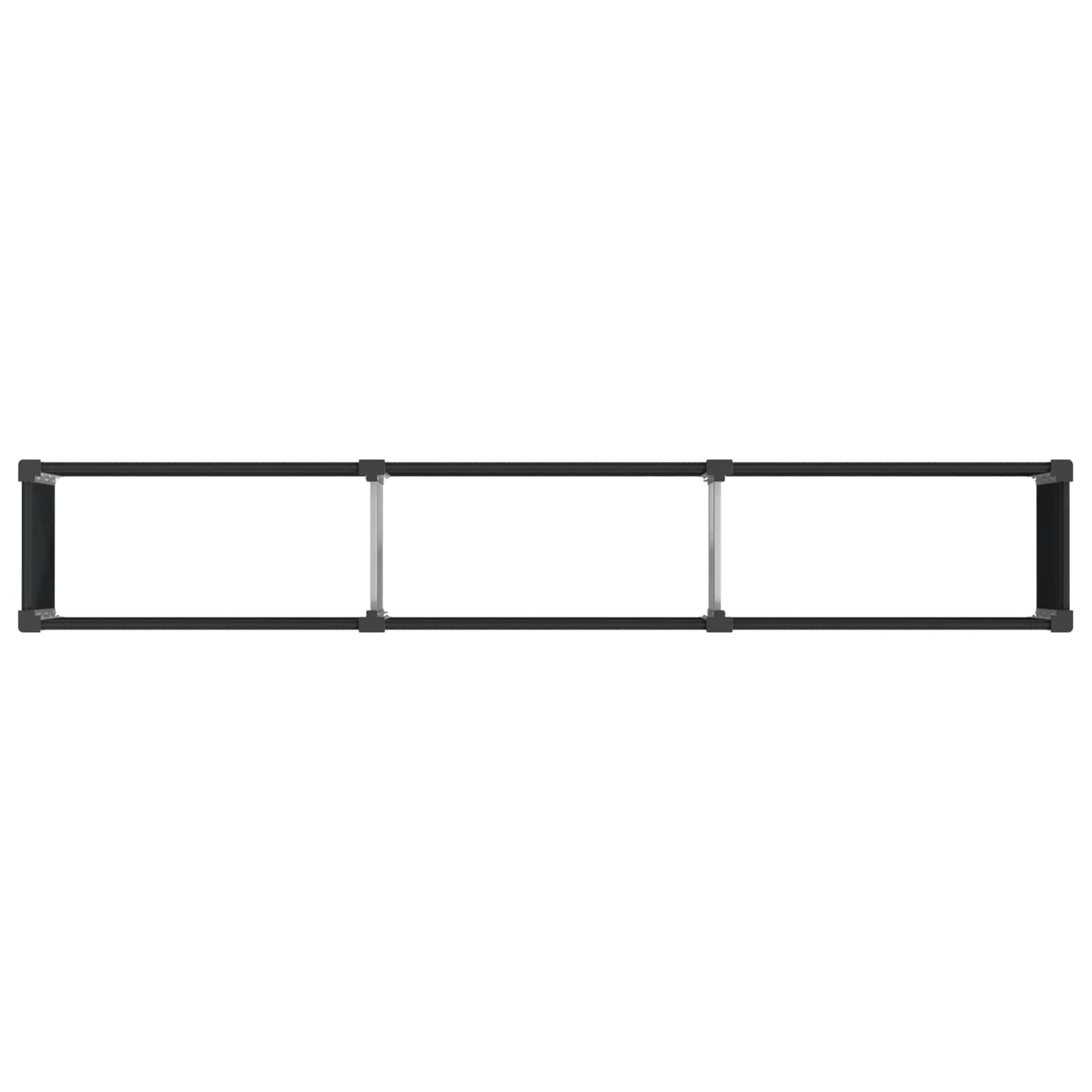 Garden Raised Bed Black 300 x 50 x 91 cm