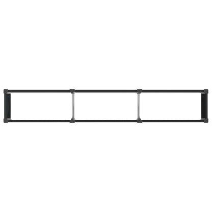 Garden Raised Bed Black 300 x 50 x 91 cm
