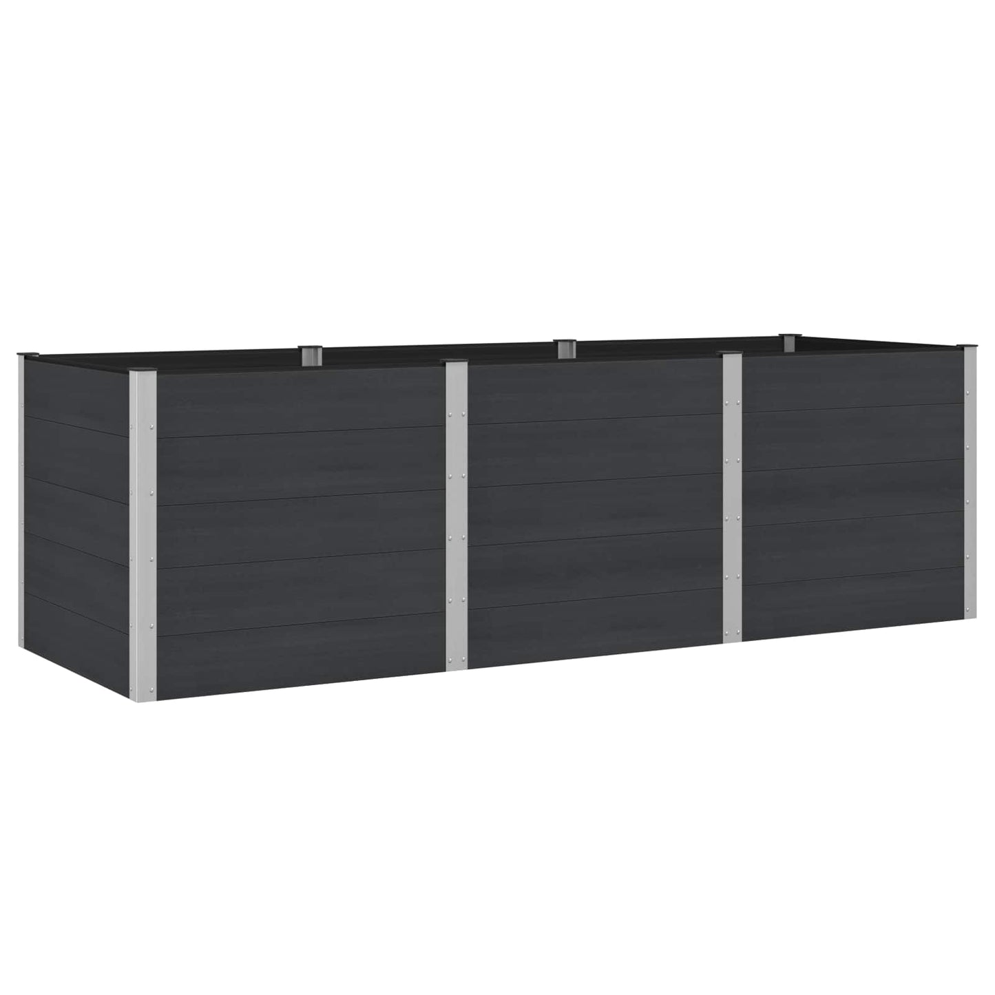 Garden Raised Bed Black 300 x 100 x 91 cm