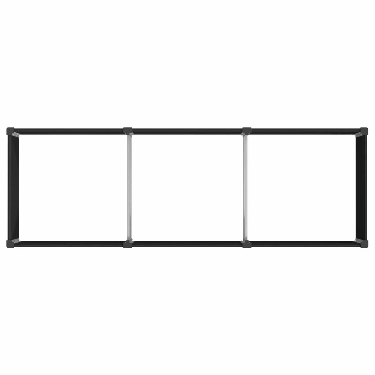 Garden Raised Bed Black 300 x 100 x 91 cm