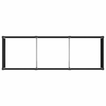 Garden Raised Bed Black 300 x 100 x 91 cm