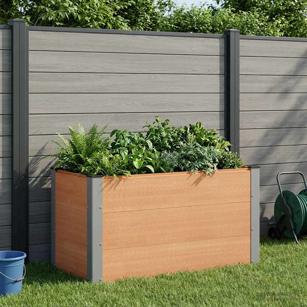 Garden Raised Bed Brown 100 x 50 x 54 cm