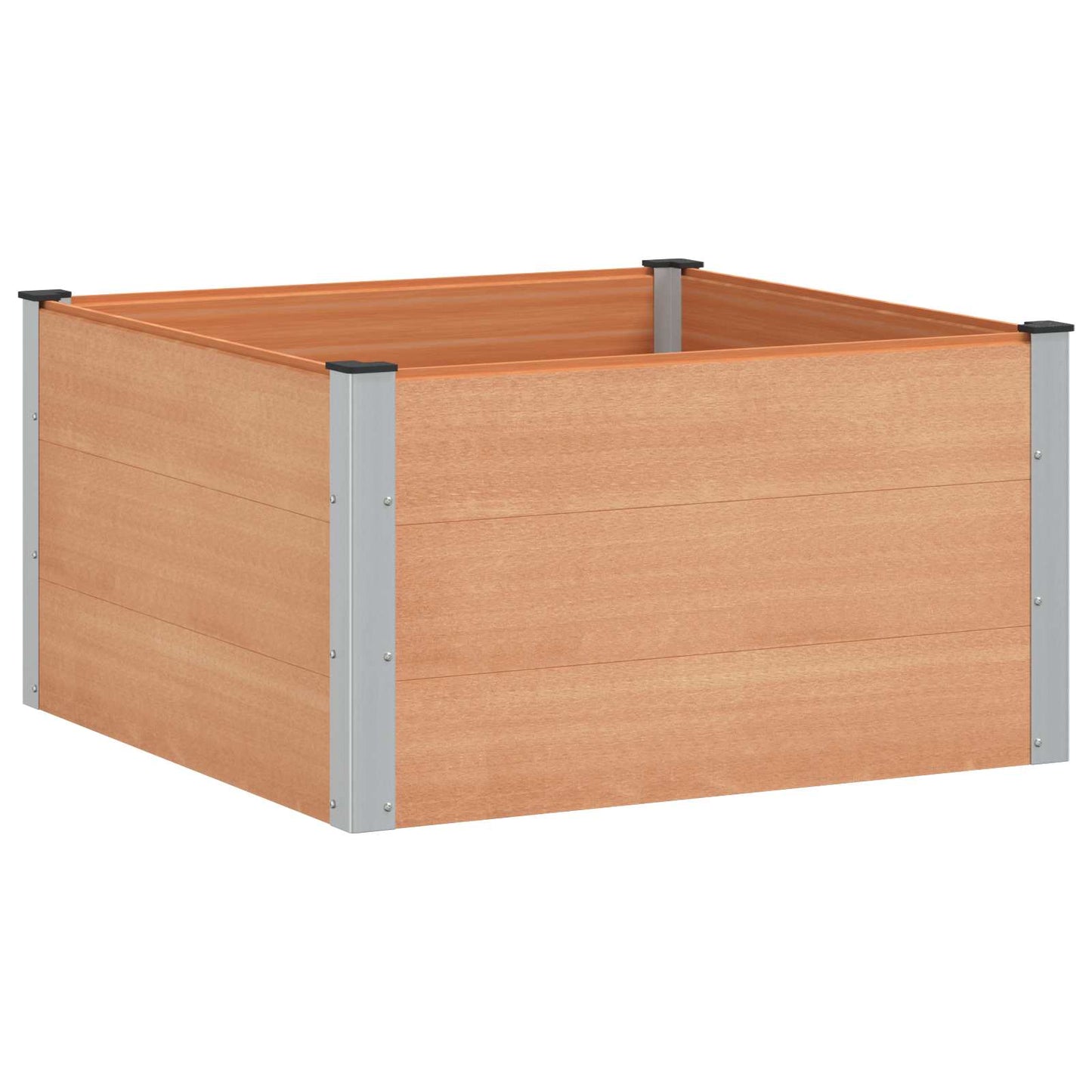 Garden Raised Bed Brown 100 x 100 x 54 cm