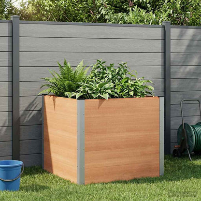 Garden Raised Bed Brown 100 x 100 x 91 cm