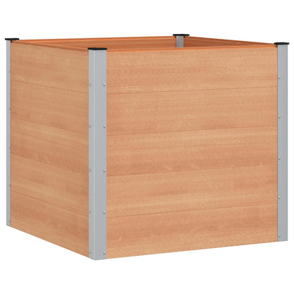 Garden Raised Bed Brown 100 x 100 x 91 cm