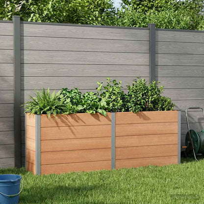 Garden Raised Bed Brown 250 x 50 x 91 cm