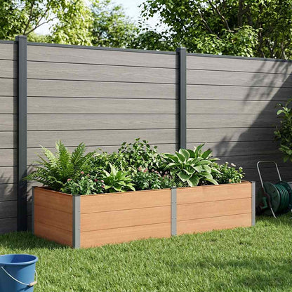 Garden Raised Bed Brown 250 x 100 x 54 cm