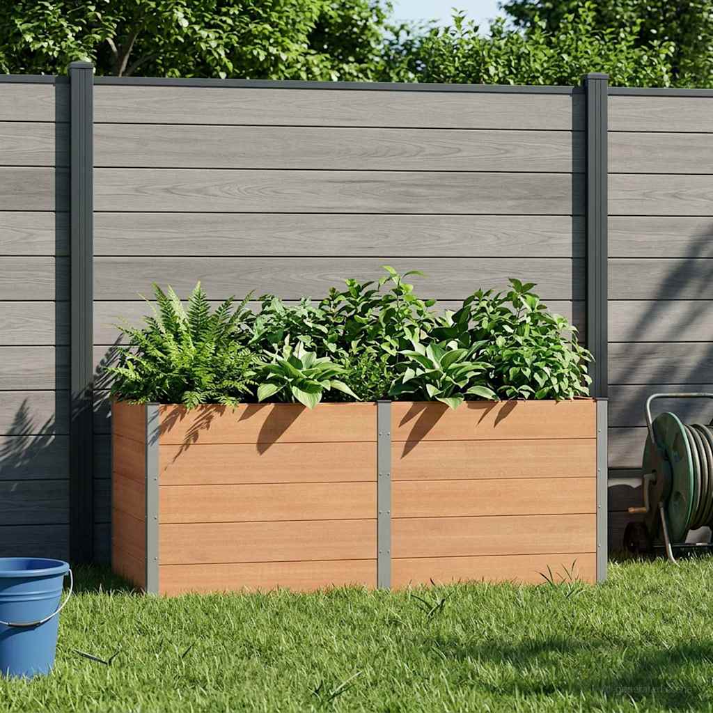 Garden Raised Bed Brown 250 x 100 x 91 cm