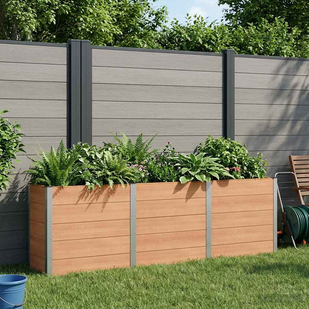 Garden Raised Bed Brown 300 x 50 x 91 cm