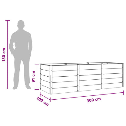 Garden Raised Bed Brown 300 x 100 x 91 cm