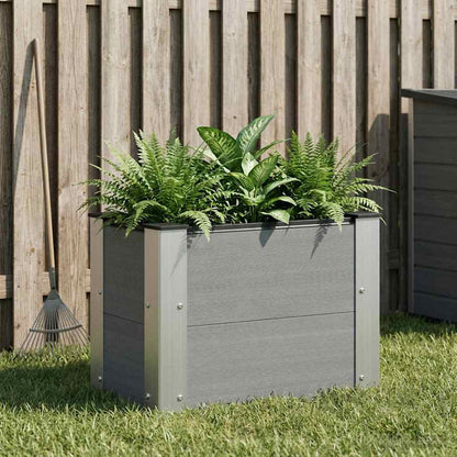 Garden Raised Bed Grey 50 x 30 x 36 cm