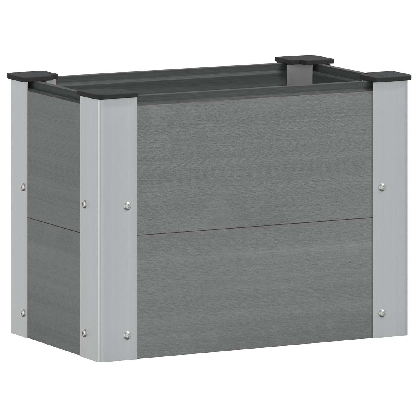 Garden Raised Bed Grey 50 x 30 x 36 cm
