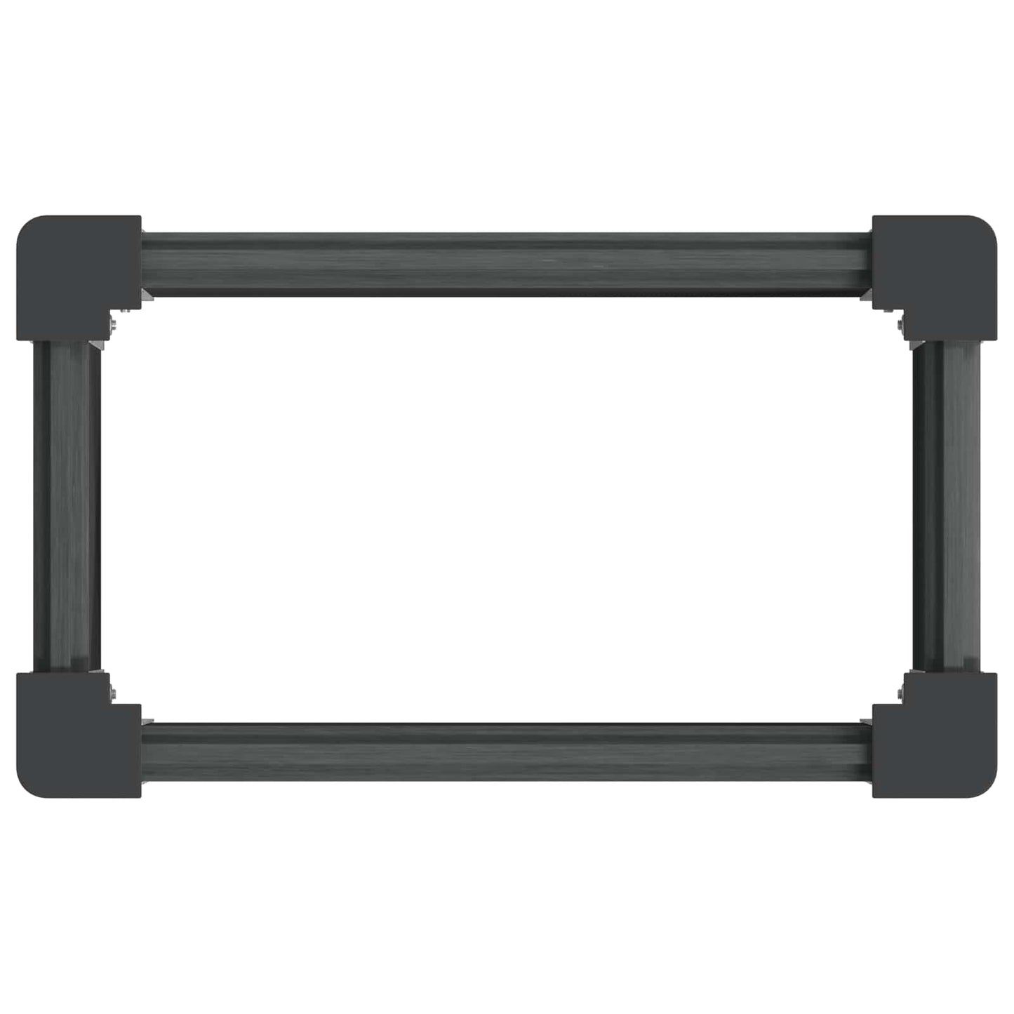 Garden Raised Bed Grey 50 x 30 x 36 cm