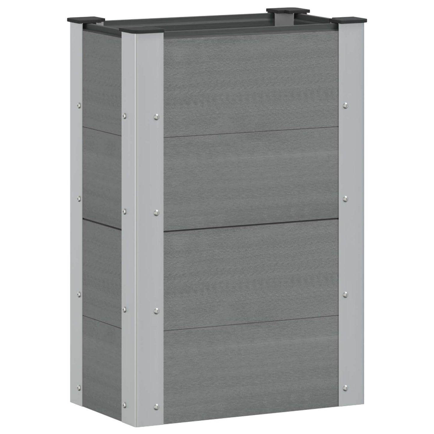 Garden Raised Bed Grey 50 x 30 x 72 cm