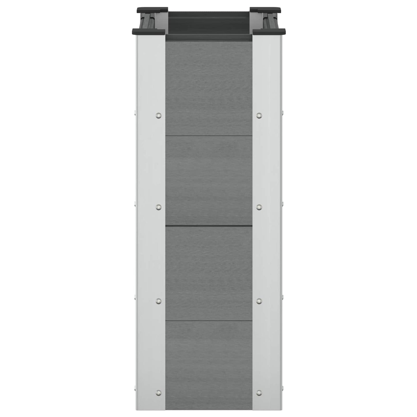 Garden Raised Bed Grey 50 x 30 x 72 cm