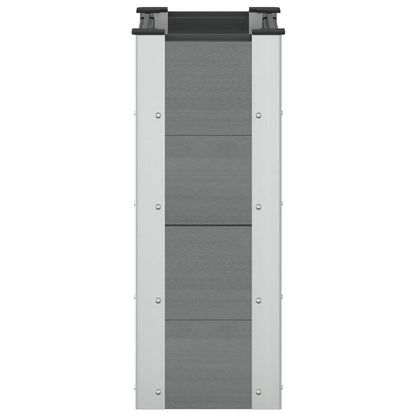 Garden Raised Bed Grey 50 x 30 x 72 cm