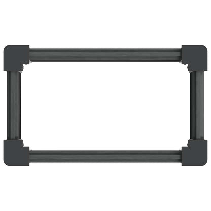 Garden Raised Bed Grey 50 x 30 x 72 cm