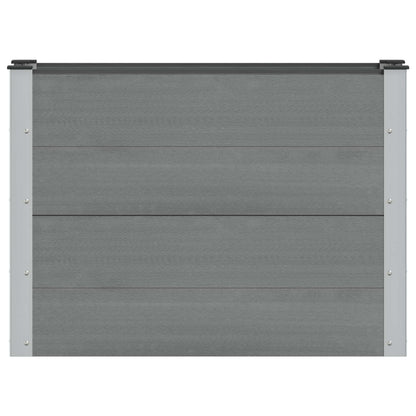 Garden Raised Bed Grey 100 x 30 x 72 cm